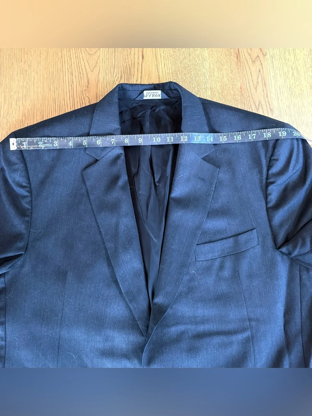 Jos A. Bank Travelers Black Suit Blazer 2 Button Wool Blend